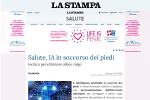 Inteligenza artificiale - Prof. Fabio Zanchini alluce valgo miniinvasiva 
- LA STAMPA